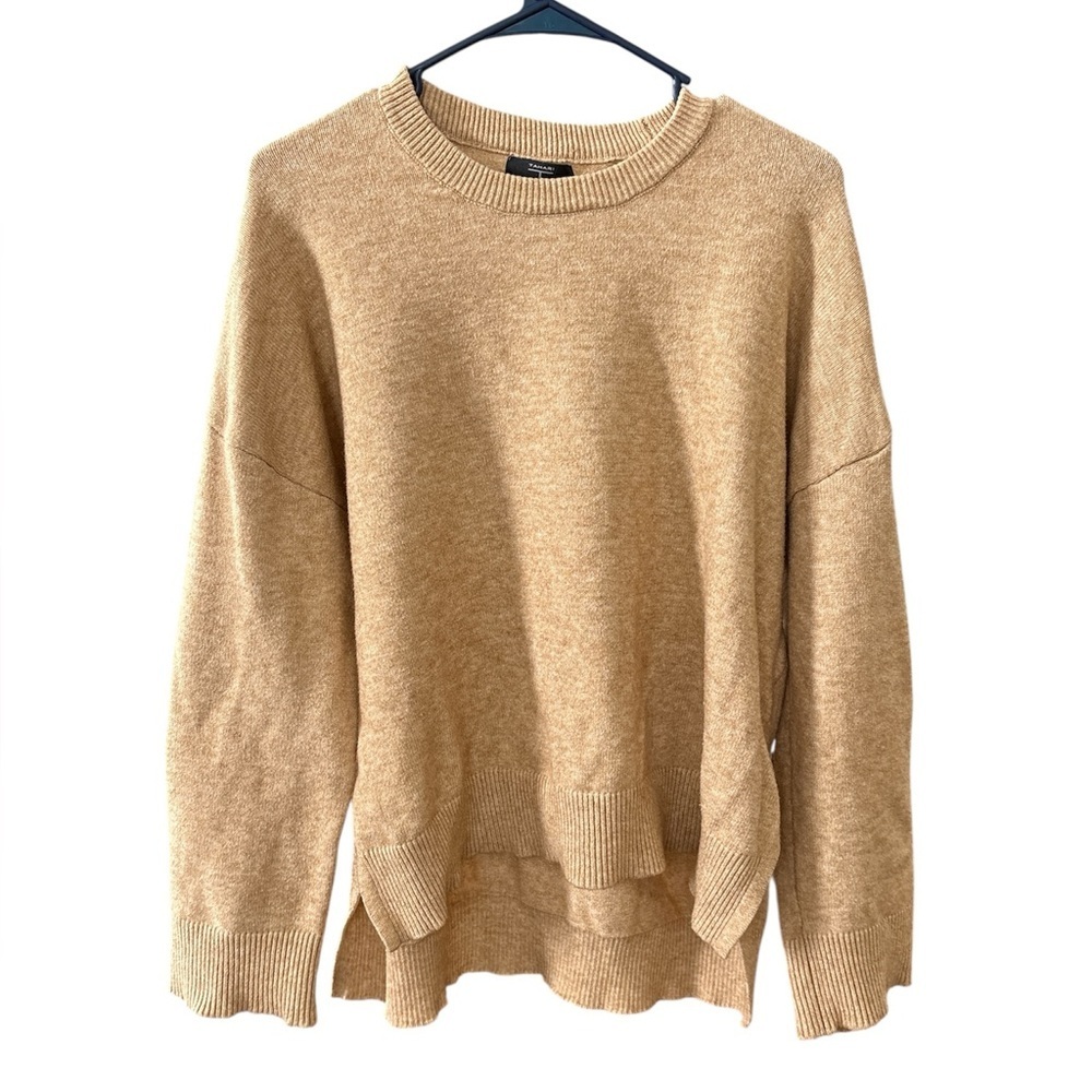 Tahari CLOSET CLEANOUT high-low knit sweater-beige- size XL